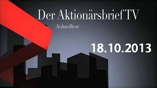 18102013  Schnelltest Der Aktionärsbrief [upl. by Gabrielson]