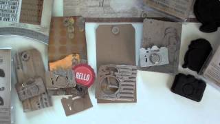 New Tim Holtz Alteration dies and samples [upl. by Diao]