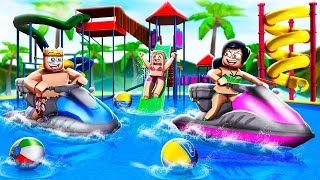 Going to NEW Water Park In Roblox [upl. by Gresham79]