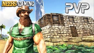 My First PVP Base  Ark Survival Evolved [upl. by Gilson]