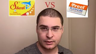 Treet Blades VS Shark Blades Test amp Shave Review [upl. by Ajnos226]