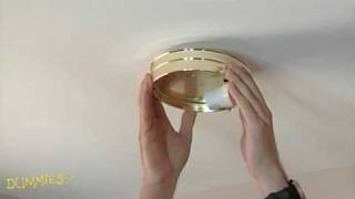 How to Replace Ceiling Light Fixtures For Dummies [upl. by Freud]