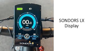 SONDORS LX Display [upl. by Sineray]