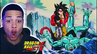 SSJ4 GOKU VS EIS amp SYN SHENRON  Dragon Ball GT Episode 57 REACTION [upl. by Shelden]