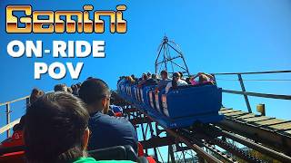 Gemini Back Row OnRide POV 60fps HD Cedar Point [upl. by Goldwin]