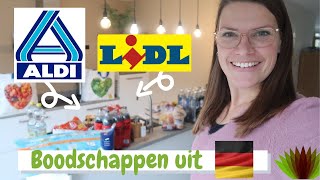 Aldi en Lidl BOODSCHAPPEN SHOPLOG II Boodschappen kopen in Duitsland [upl. by Hitoshi]