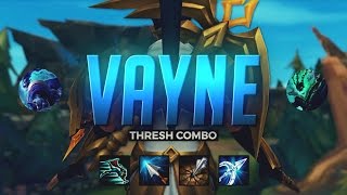 Doublelift INSANE VAYNE THRESH COMBO League of Legends [upl. by Nahtal]