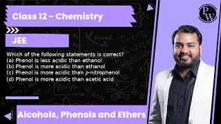 Which of the following statements is correct a Phenol is less acidic than ethanol b Phenol i [upl. by Chrisoula]