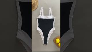 New bathing suit black and white classical swim wear push up bikini swimwear [upl. by Pawsner]