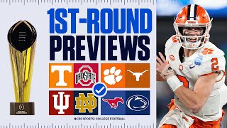 Preview of EVERY firstround game in the College Football Playoff Expert predicts HUGE upset [upl. by Kienan]