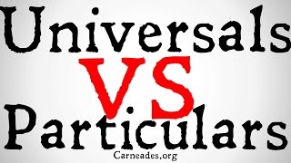 Universals vs Particulars Metaphysical Distinction [upl. by Rola]