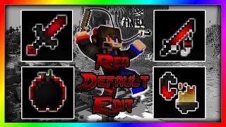 Textura pvp Red Default Edit para minecraft 0161 [upl. by Annawd]