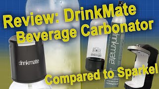 Review DrinkMate Beverage Carbonator and comparison w Sparkel [upl. by Kath]