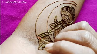 Full hand Dulhan mehendi design tutorial  traditional bridal mehndi design [upl. by Aneeres171]