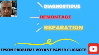 IMPRIMANTE EPSON  COMMENT RESOUDRE LE PROBLEME VOYANT CLIGNOTE [upl. by Tessie]