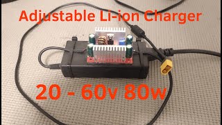 DIY ADJUSTIBLE Lithium Battery Charger up to 60v [upl. by Attenweiler104]