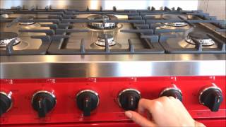 Smeg All Gas Ranges Instructions  Tutorial C30GG TRU36GG C36GG C24GGXU [upl. by Abbey]