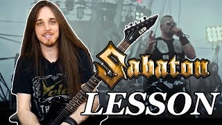 How To Play Bismarck by Sabaton  Guitar Solo Lesson [upl. by Jedidiah147]