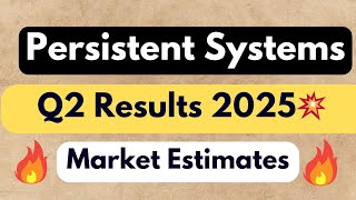 Persistent Systems share q2 results 2025  Persistent Systems share latest news  Result today [upl. by Aleibarg]