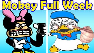 Friday Night Funkin VS Mokey FULL WEEK FNF ModMickey Mouse KrimaSr Pelo Mokeys Show [upl. by Aivlis]