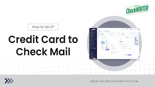 Mail a Check from Credit card  OnlineCheckWritercom [upl. by Abad]