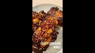 FRUITY Sriracha Wings  Ramadan Special  Chicken Wings Recipe youtubeshorts shorts chickenwings [upl. by Deering161]