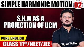 SIMPLE HARMONIC MOTION 02  SHM as a Projection of UCM  Physics  Class 11thNEETJEE [upl. by Quentin]