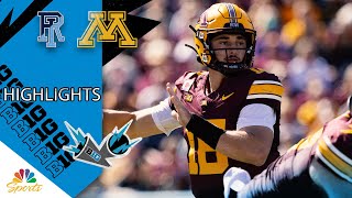 Minnesota vs Rhode Island  COLLEGE FOOTBALL HIGHLIGHTS  972024  Big Ten on NBC Sports [upl. by Hunley360]