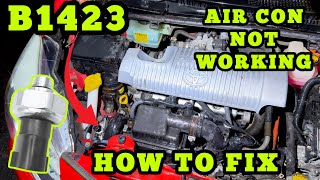 Toyota Lexus Air Condition AC B1423 Open Pressure Sensor Circuit  HOW TO FIX [upl. by Letsirhc]