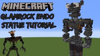 Minecraft Tutorial Glamrock Endoskeleton Statue Five Nights at Freddys Security Breach [upl. by Leonerd198]