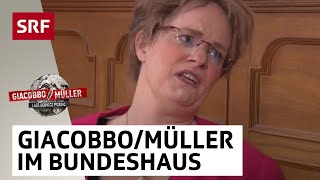 Magdalena MartulloBlocher und Toni Brunner im Bundeshaus  Giacobbo  Müller  Comedy  SRF [upl. by Euqirrne]