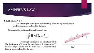 28 Integral form of amperes law Derivation [upl. by Rees]