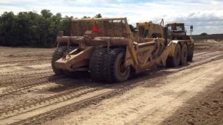 KTec 1233ADT Scraper Self Loading Wet Top Soil [upl. by Niwred232]