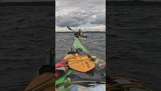 Windy sea kayaking  kayak camping trip as kayak leader with Friluftsfrämjandet [upl. by Anirbak]