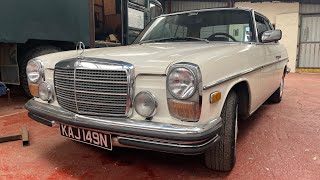 Mercedes W114 280C M110 First Start and Drive [upl. by Sileray]