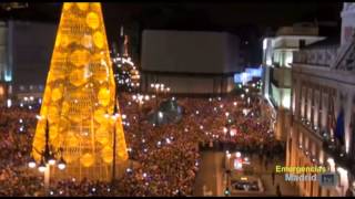 Imágenes aéreas del Drone en la Puerta del Sol en Nochevieja 01012014 [upl. by Chamberlin429]