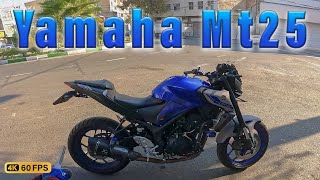 Yamaha Mt25 Ride  Akrapovic exhaust pure sound  4K 60FPS [upl. by Eatnwahs882]