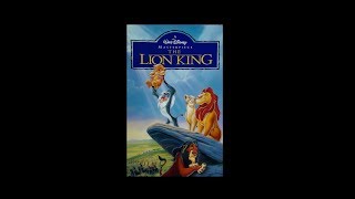 Digitized opening to The Lion King Canadian VHS [upl. by Mot]