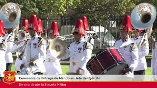 Ceremonia de Entrega de Mando en Jefe del Ejército de Chile [upl. by Mullins26]