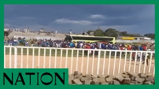 AFC Leopards fans storm pitch during KPL clash against Kakamega Homeboyz at Bukhungu Stadium [upl. by Kaja715]