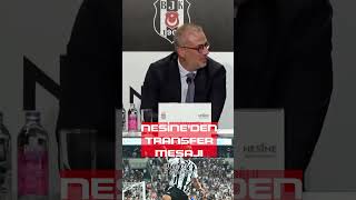 NESİNE X BEŞİKTAŞ SPONSORLUK TÖRENİNDE TRANSFER MESAJI [upl. by Skilken]