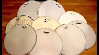 16 Snare Heads Comparison Part 1 Sticks by Kai Jokiaho [upl. by Ardnasella225]