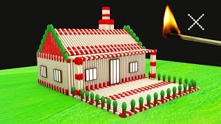 Match House Arts Amazing Matchsticks House 3D [upl. by Soneson]