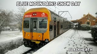 Sydney Trains Vlog 1342 Blue Mountains Snow Day  Blackheath [upl. by Astrahan]