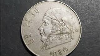 1980 Mexico 1 Un Peso Coin VALUE [upl. by Eelrahs]