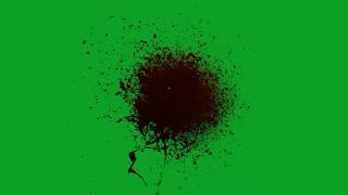 Blood Splatter Green Screen 10 [upl. by Ahsaek]