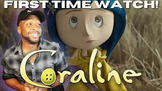 FIRST TIME WATCHING Coraline 2009 REACTION Movie Commentary [upl. by Nauqit]