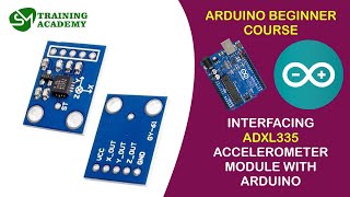 Interfacing ADXL335 Accelerometer with Arduino  English [upl. by Johansen]