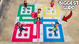 Playing Worlds Biggest Ludo Game  सबसे बड़ा लूडो गेम  Winner Will Get ₹100000 😱 [upl. by Erdried507]