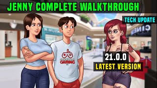 JENNY COMPLETE STORYLINE FULL WALKTHROUGH  SUMMERTIME SAGA 2100 TECH UPDATE LATEST VERSION [upl. by Gerge]